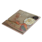 Mixed Media Art Liebe Fliese (Seite)