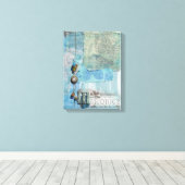 Mixed Media Art macht Erinnerungen Leinwanddruck (Insitu (Holzboden))