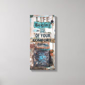 Mixed Media Art mit Life Quote | Kanvas Leinwanddruck (Vorderseite)