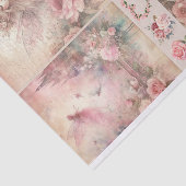 Mixed Media Artist Pink Junk Journal Fairy Collage Seidenpapier (Ausschnitt)