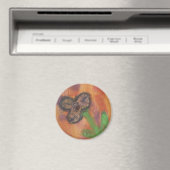 Mixed Media-Blume Magnet (In Situ (Geschirrspüler))
