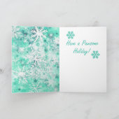 Mixed Media Bunny Print Christmas Card AP446B1 Karte (Innenseite)