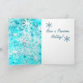 Mixed Media Bunny Print Christmas Card AP448B1 Karte (Innenseite)