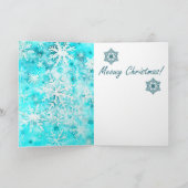 Mixed Media Cat Print Christmas Card AP414A1 Karte (Innenseite)