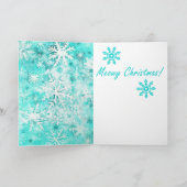 Mixed Media Cat Print Christmas Card AP415A1 Karte (Innenseite)