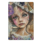 Mixed-Media-Collage-Porträtkunst (1) Mini Klemmbrett (Rückseite)