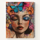 Mixed-Media-Collage-Porträtkunst (7) Notizblock (Rückseite)