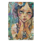 Mixed-Media-Collage-Porträtkunst (8) Mini Klemmbrett (Rückseite)