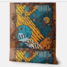 Mixed Media Collage Tapete