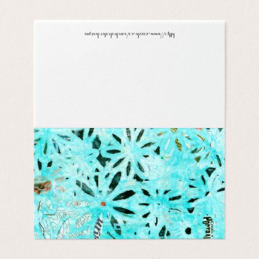 Mixed Media Daisy Art Card (Außenseite Aufgefaltet)