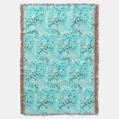 Mixed Media Daisy Art Decke (Vorderseite Vertikal)