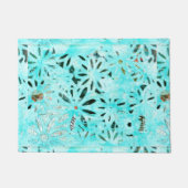 Mixed Media Daisy Art Fußmatte (Vorderseite)