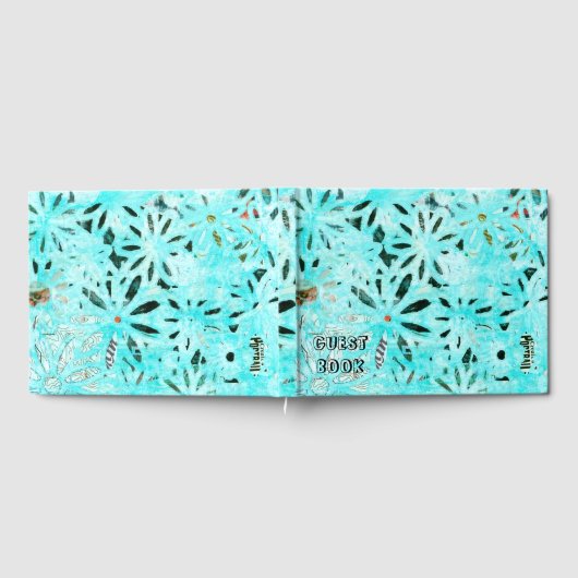 Mixed Media Daisy Art Gästebuch (Voll)