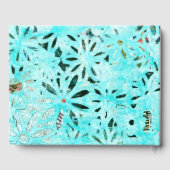 Mixed Media Daisy Art Gästebuch (Rückseite)