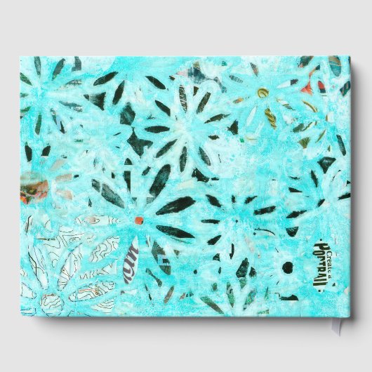 Mixed Media Daisy Art Gästebuch (Rückseite)