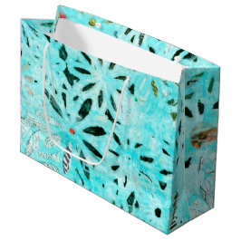 Mixed Media Daisy Art Große Geschenktüte