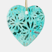 Mixed Media Daisy Art Keramik Ornament (Rechts)