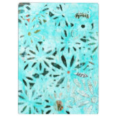 Mixed Media Daisy Art Klemmbrett (Rückseite)