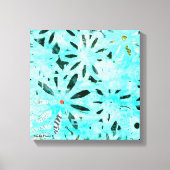 Mixed Media Daisy Art Leinwanddruck (Vorderseite)