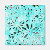 Mixed Media Daisy Art Magnet (Vorne)