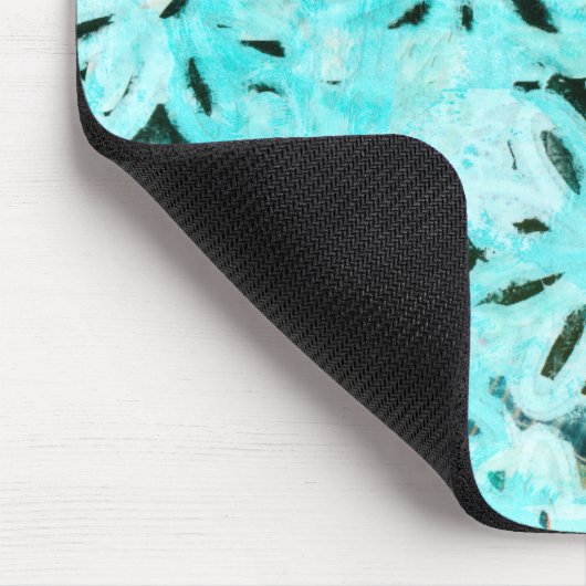 Mixed Media Daisy Art Mousepad (Ecke)