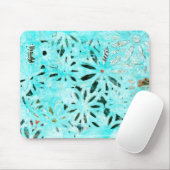 Mixed Media Daisy Art Mousepad (Mit Mouse)