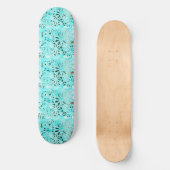 Mixed Media Daisy Art Skateboard (Vorderseite)