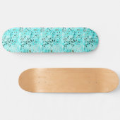 Mixed Media Daisy Art  Skateboard (Horizontal)