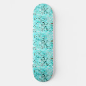 Mixed Media Daisy Art Skateboard (Vorderseite)