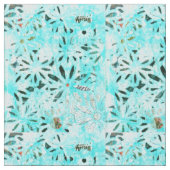 Mixed Media Daisy Art Stoff (Nahaufnahme)