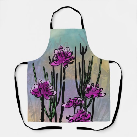 Mixed Media Desert Bloom Schürze (Vorderseite)