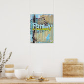 Mixed Media Family Word Art Print Poster (Küche)