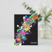 Mixed Media Farben 1 Postkarte (Stehend Vorderseite)