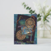 Mixed Media Fibre Art Postkarte (Stehend Vorderseite)