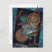 Mixed Media Fibre Art Postkarte (Vorne/Hinten)