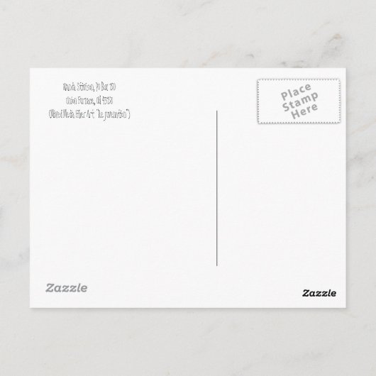 Mixed Media Fibre Art Postkarte (Rückseite)