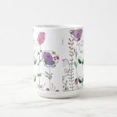 Mixed Media Floral  Kaffeetasse (Mittel)