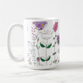 Mixed Media Floral  Kaffeetasse (Links)