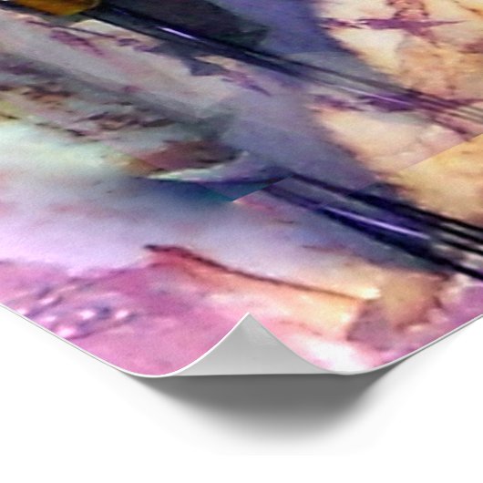 Mixed Media Friendly Art Print Poster (Ecke)