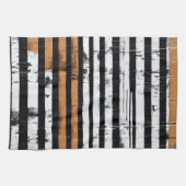 Mixed Media Grid Stripe Nr. 2 Geschirrtuch (Horizontal)