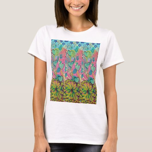 Mixed Media Hearts T-Shirt (Vorderseite)