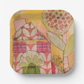Mixed Media House Pappteller (Vorderseite)