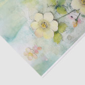 Mixed Media in charmanter türkisfarbener und Zitro Seidenpapier (Ausschnitt)