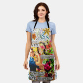 Mixed Media Inspirational Rosie the Riveter Schürze (Getragen)