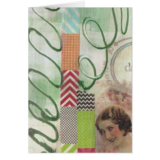 Mixed Media Lady Collage (Vorne)