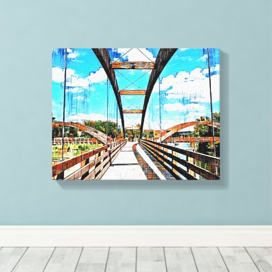 Mixed Media Leinwand Art (Insitu (Holzboden))