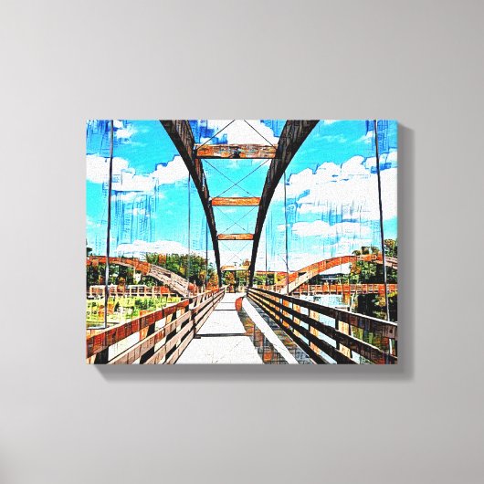 Mixed Media Leinwand Art (Vorderseite)