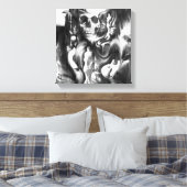 Mixed Media Leinwand Artwork von Sin and Smoke. (Insitu (Schlafzimmer))