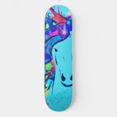 Mixed Media Pferd Skateboard (Vorderseite)