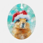 Mixed Media Prairie Dog Print Ornament AP454C1 (Rückseite)